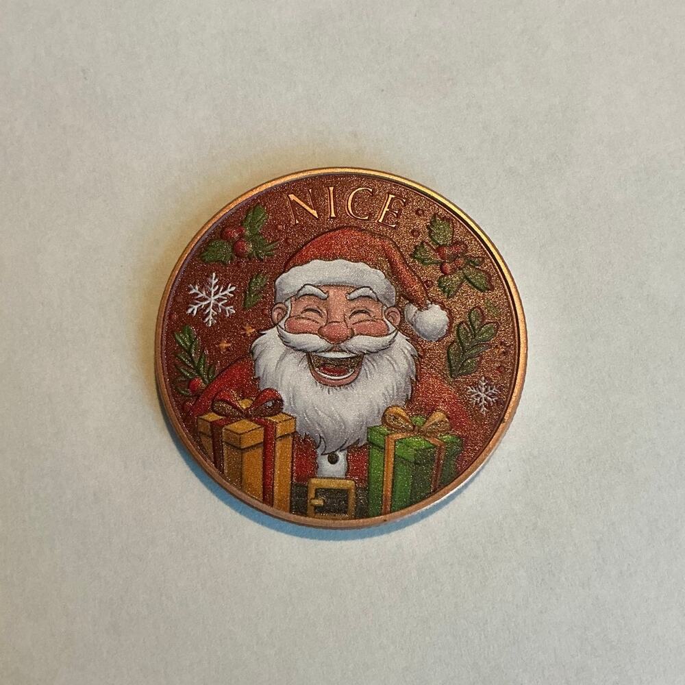 Limited colored pure copper coin round